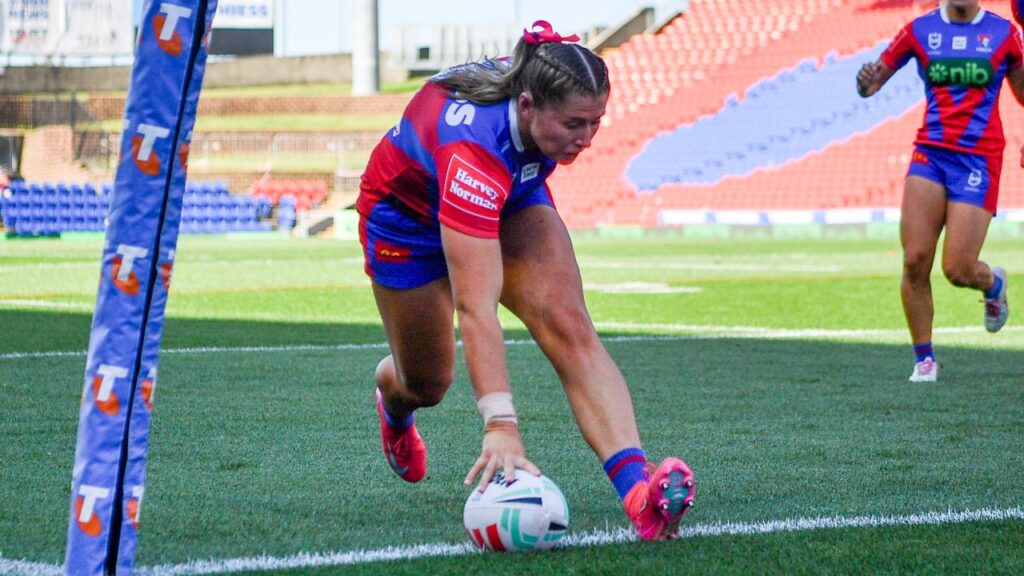 Newcastle star Sheridan Gallagher played junior soccer alongside Mary Fowler and Kyra Cooney-Cross.