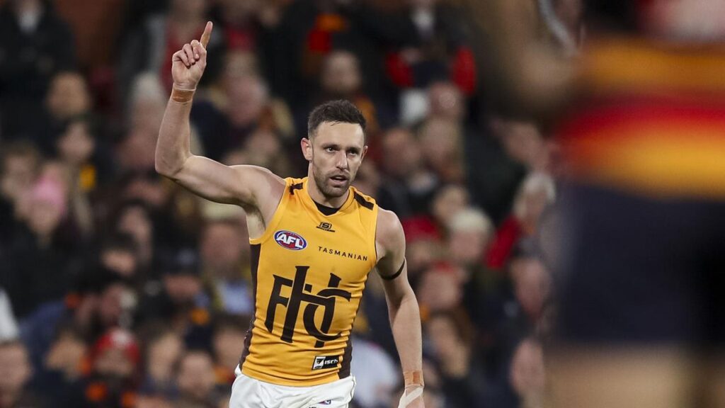 The evergreen Jack Gunston will be looking to follow up the five goals he kicked against Adelaide.
