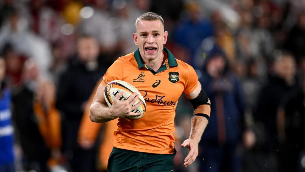 Max Jorgensen is eyeing off the vacant fullback spot with the Wallabies.