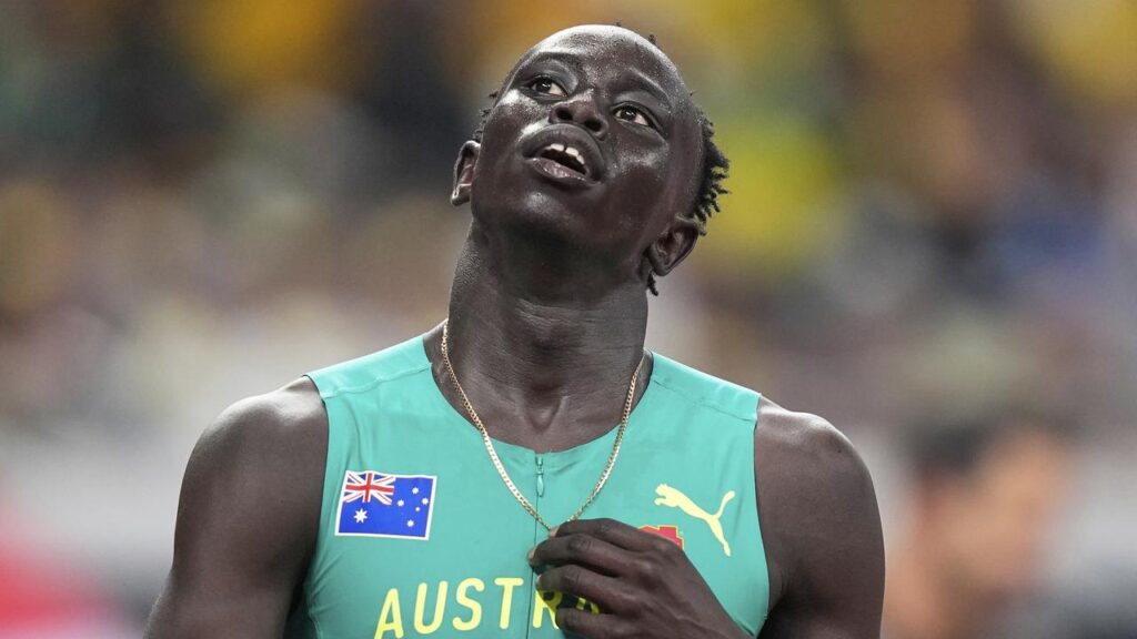 Australia’s Gout Gout is through to the men’s 200m semi-finals in the world championships.
