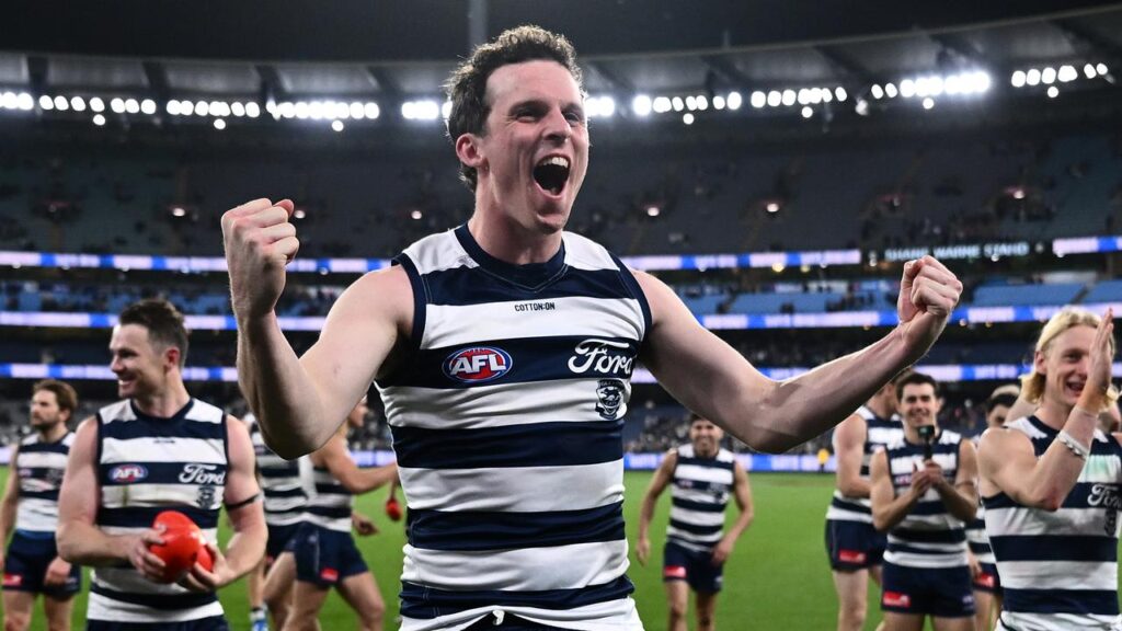 100-gamer Max Holmes reckons Geelong’s win over the Brisbane Lions sent a clear message.