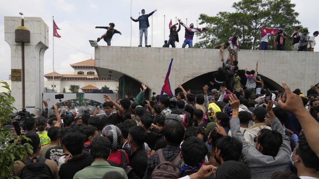 “Stop the ban on social media, stop corruption not social media,” protesters chanted in Kathmandu.