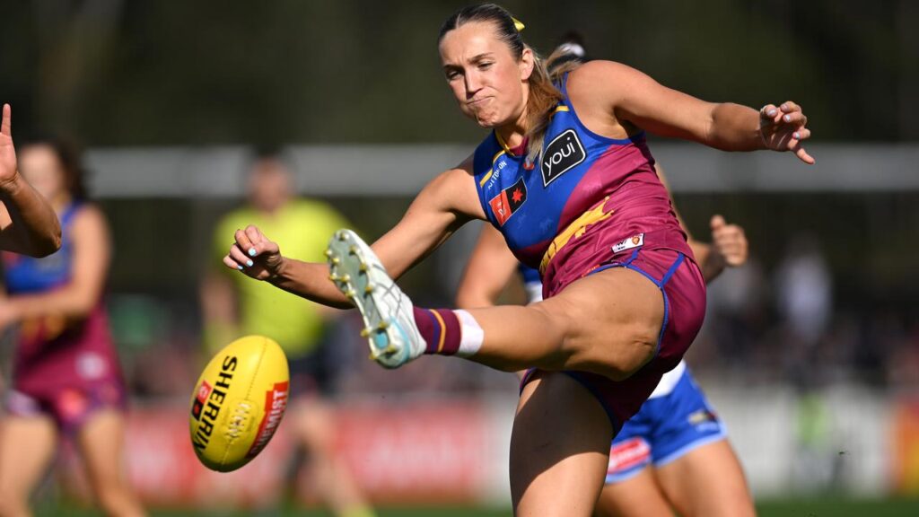 Taylor Smith was among the leading lights in Brisbane’s AFLW win over the Bulldogs.
