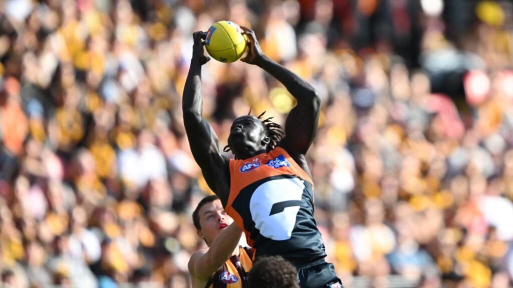 Leek Aleer had been expected to go to St Kilda but has ended up re-signing with the Giants.