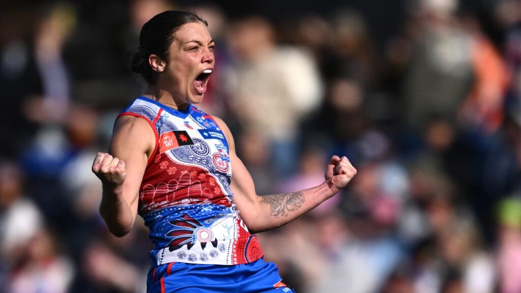 Ellie Blackburn was a key contributor as the Western Bulldogs ran riot against the Suns.