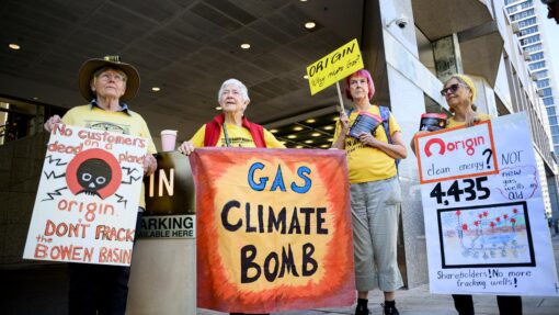 ORIGIN ENERGY AGM PROTEST