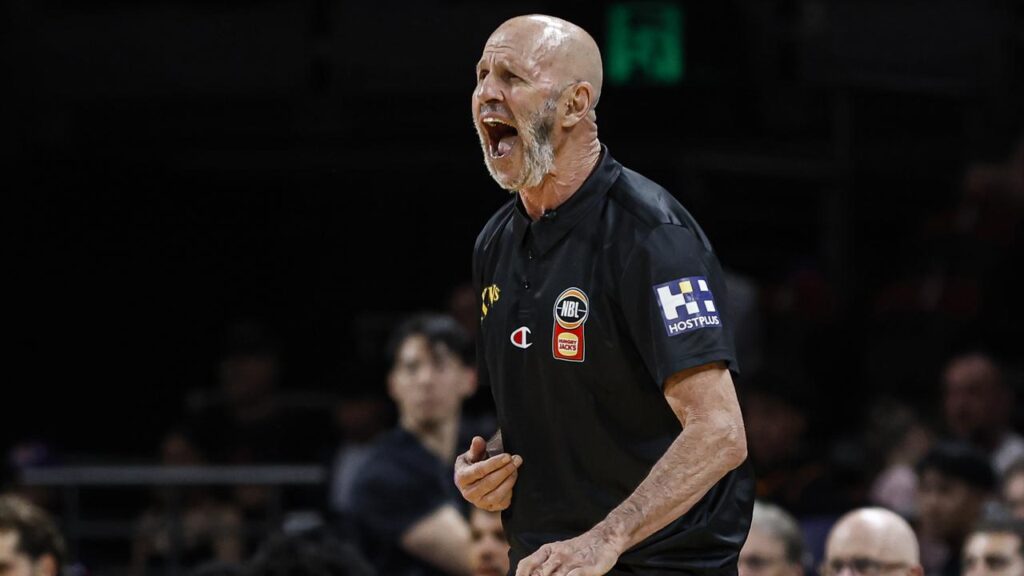 Kings coach Brian Goorjian has been ejected in a fiery win over Perth.