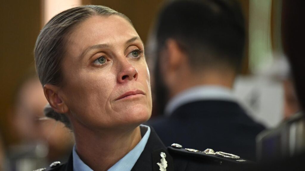 Krissy Barrett will address the National Press Club for the first time as AFP commissioner