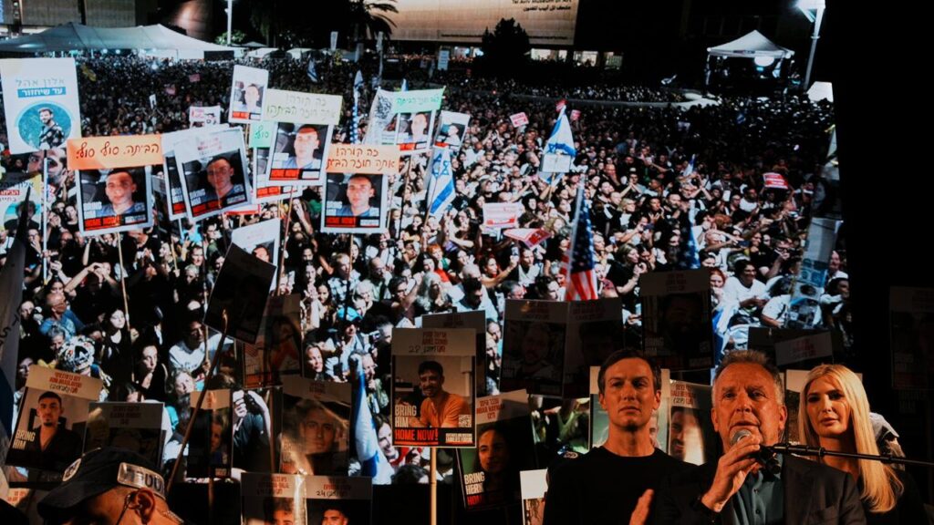 Hostages held in the Gaza Strip “are coming home,” envoy Steve Witkoff has told crowds in Tel Aviv.
