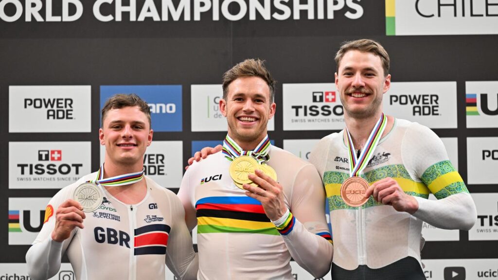 Matt Richardson, Harrie Lavreysen and Leigh Hoffman took the sprint medals at the world titles.