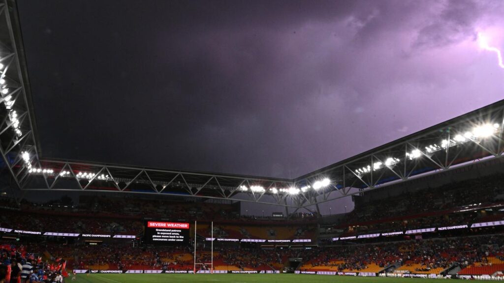 Queenslanders say they were not warned of storms over the weekend that halted play in some sports.