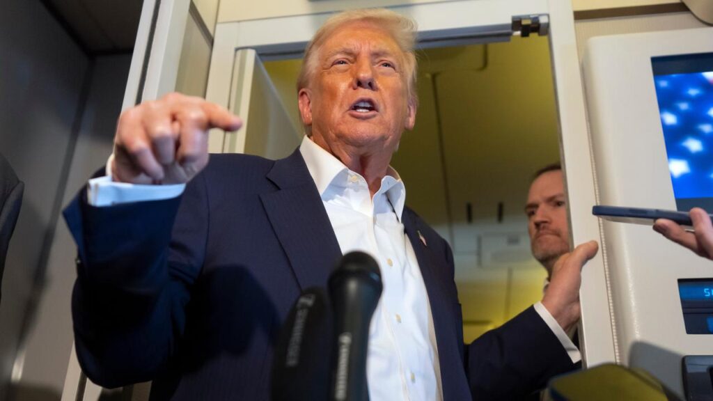 US President Donald Trump says Russian President Vladimir Putin “ought to get the war ended”.
