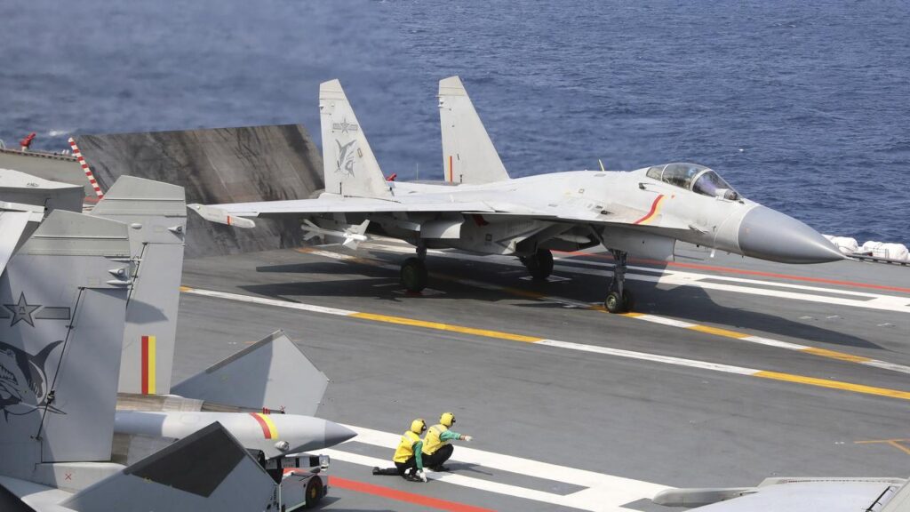 A Chinese fighter jet set off flares near an RAAF plane, the Australian government says.