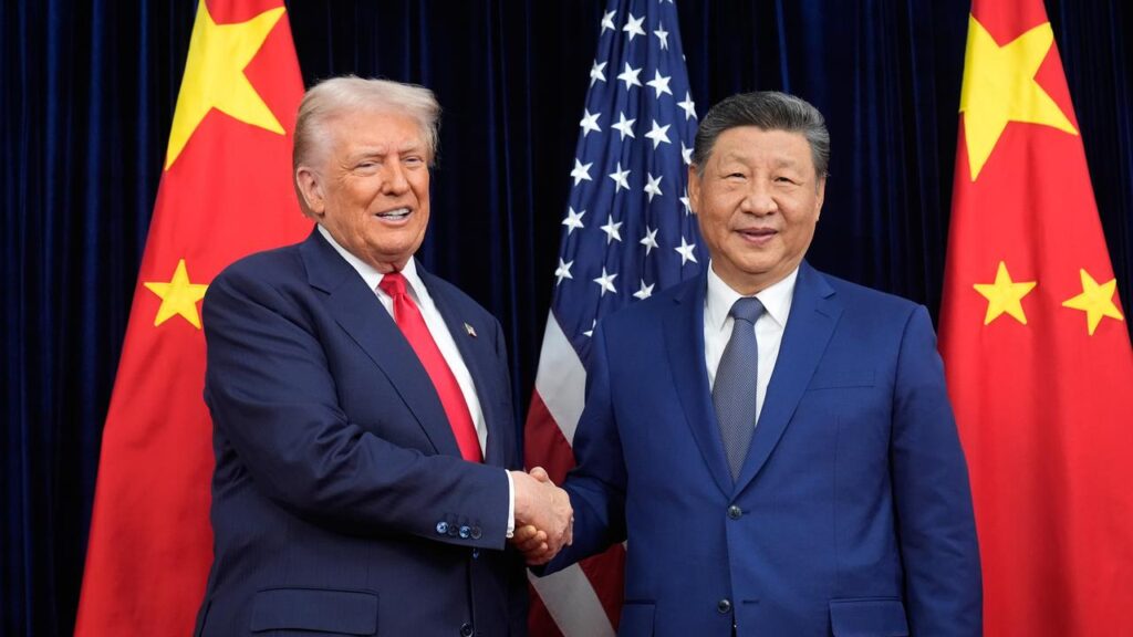 US President Donald Trump says Chinese President Xi Jinping is a tough negotiator.