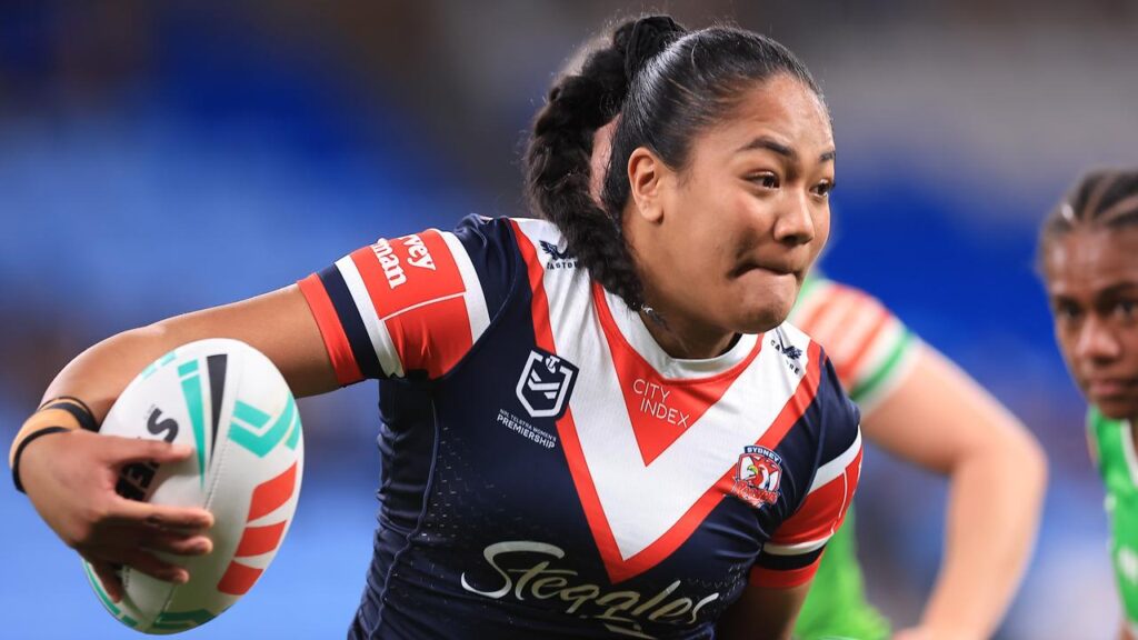 Eliza Lopamaua, among the most exciting young guns in the NRLW, loves running “straight at people”.
