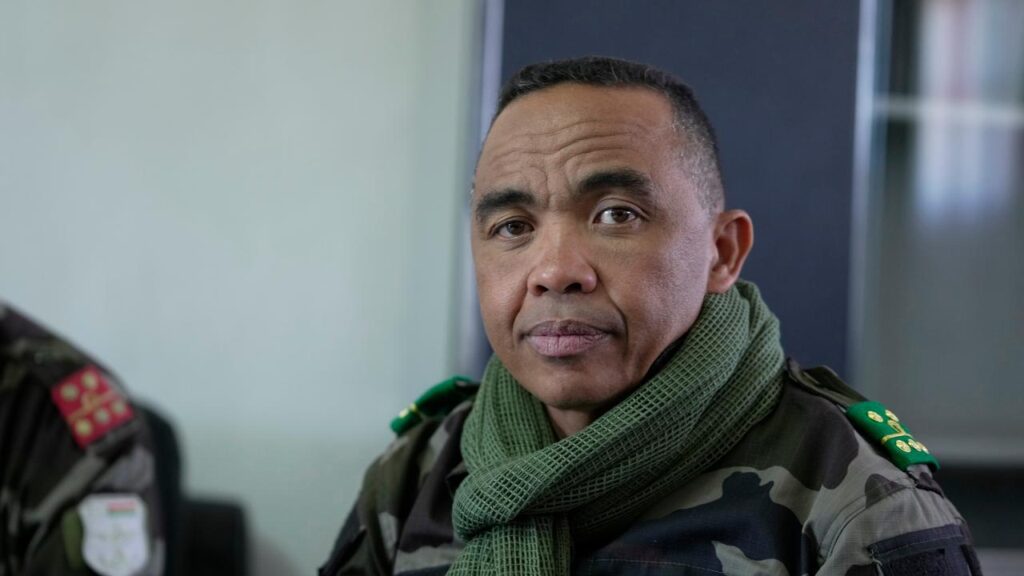 “We are staying here for at least 18 months, at most two years,” Colonel Michael Randrianirina says.