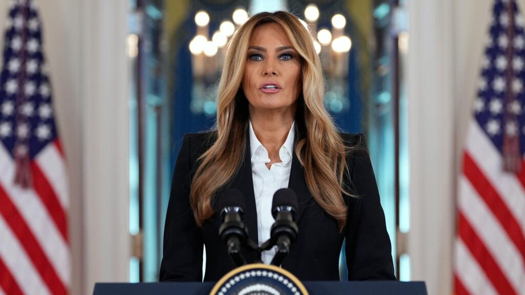 An author says Melania Trump’s threats “are designed to create a climate of fear in the nation”.