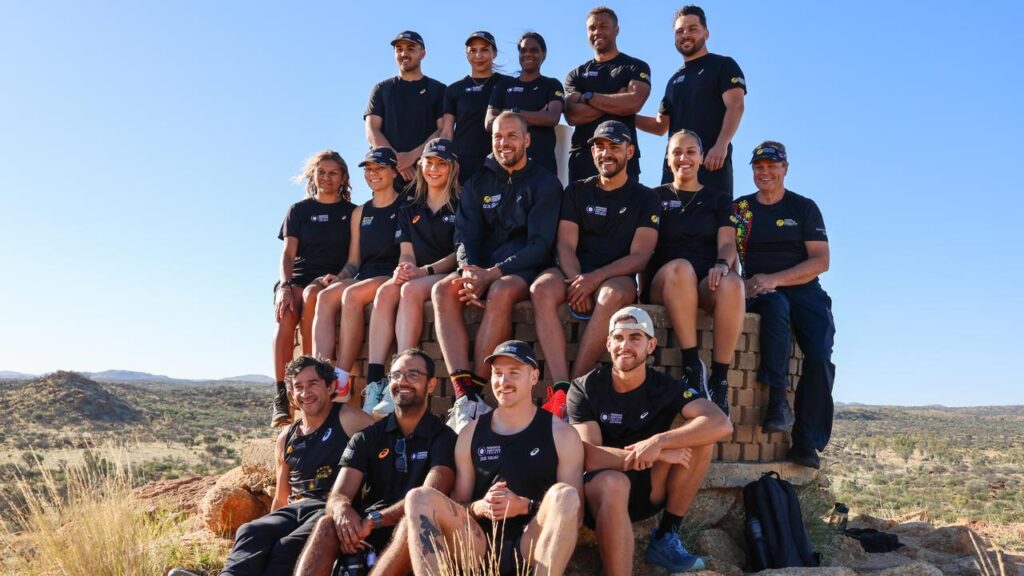 Johnathan Thurston and Lance “Buddy” Franklin joined an Indigenous squad for a 30km run.
