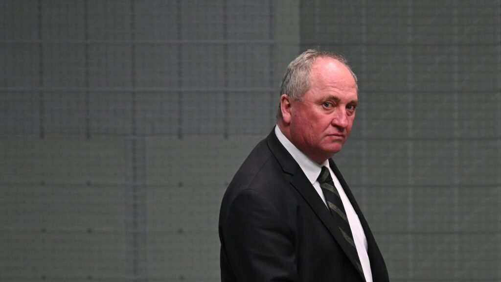 Barnaby Joyce has foregone the Nationals partyroom meeting over his opposition to net-zero policies.