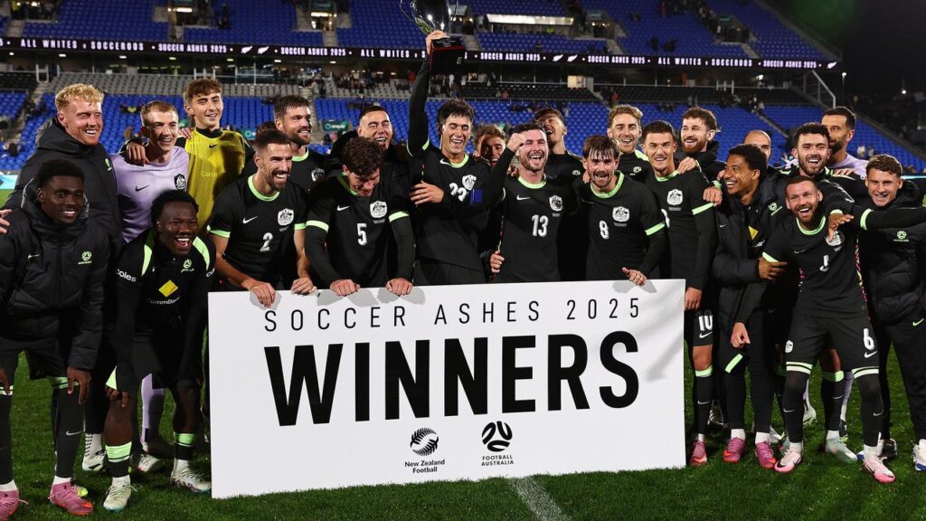 Winners are grinners and the Socceroos coach wants more of it at the next World Cup.