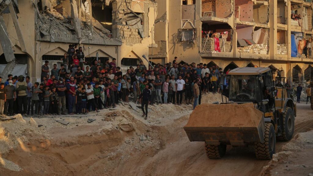 Hamas is busy digging for the remains of Israeli hostages that must be handed over to Israel.