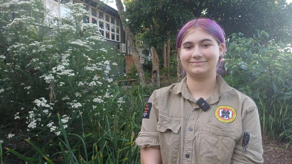 Tia Pippen took part in the junior rangers program, helping students connect to Country.
