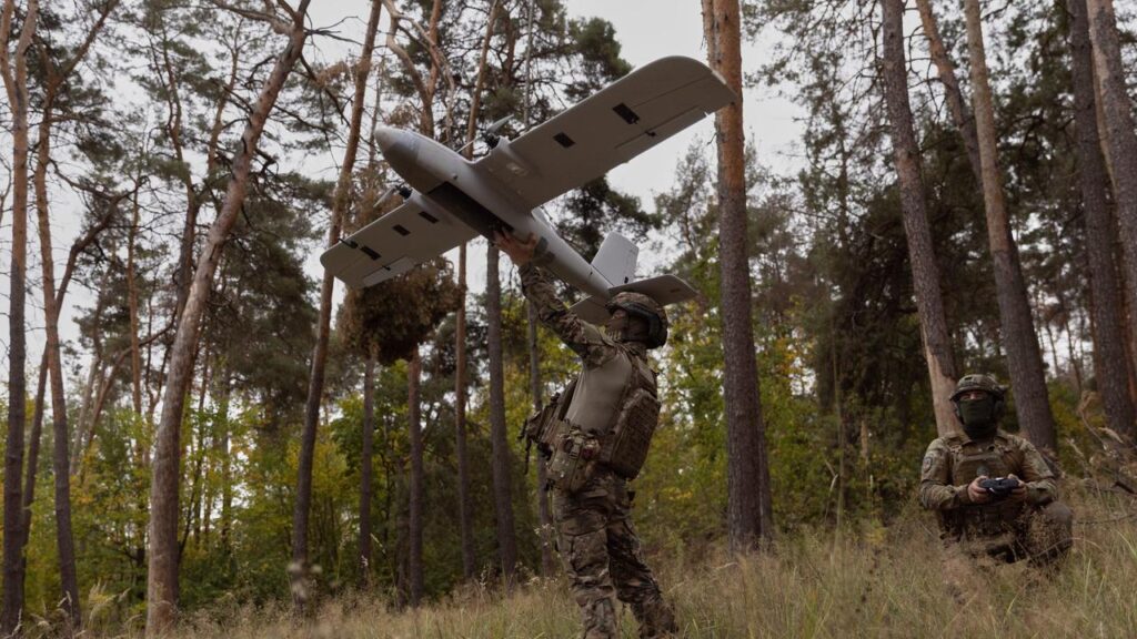 Russian authorities say Ukrainian drone attacks were regsitered over 14 Russian regions and Crimea.
