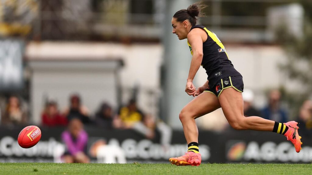 Monique Conti has led Richmond to their first win of the season against Adelaide.
