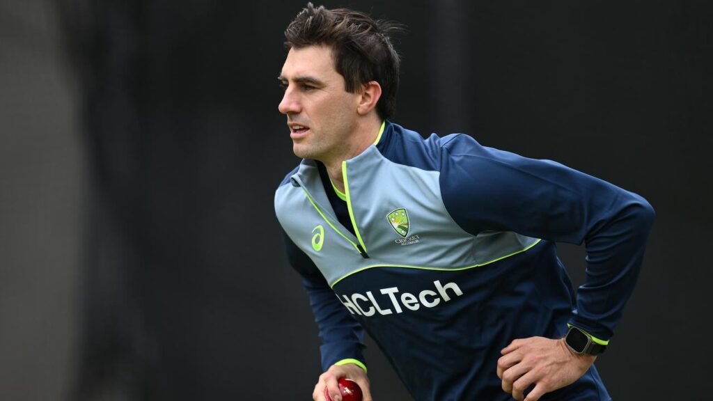 Australia’s injured Test captain Pat Cummins has returned to bowling in a brief net session.