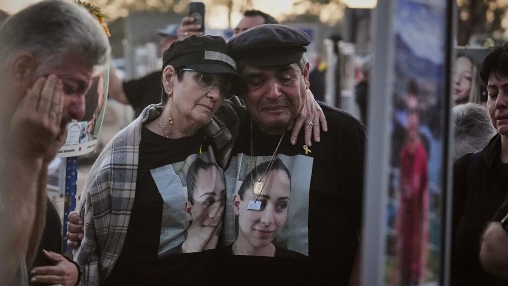 Israelis gathered at the site of the Nova music festival to mark the two years since October 7.
