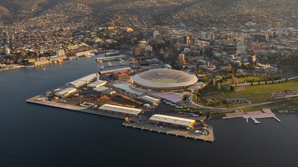 The Macquarie Point Stadium is a condition of Tasmania entering the AFL and AFLW in 2028.
