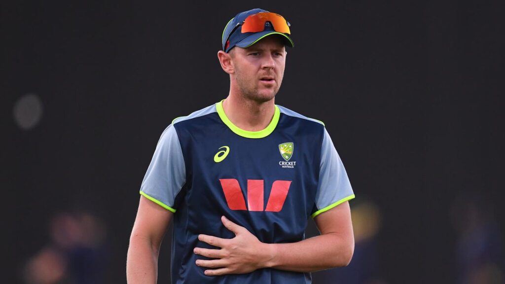 Josh Hazlewood will sit out at least the first Test of the Ashes.
