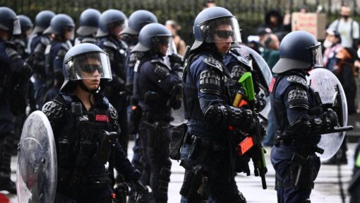 Neo-Nazi taken into detention and awaiting deportation ANTI IMMIGRATION PROTEST