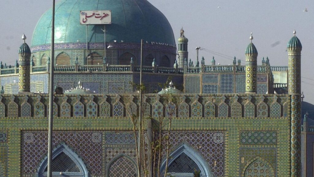 The earthquake has destroyed part of the holy shrine of the Blue Mosque in Mazar-e-Sharif.
