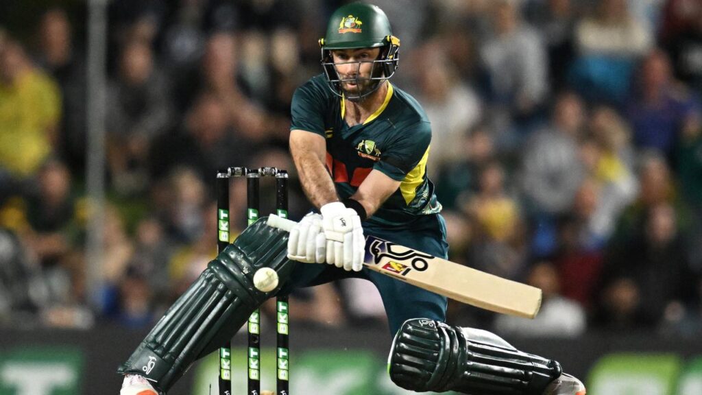 Glenn Maxwell returned from injury for Australia’s T20 match against India on the Gold Coast.
