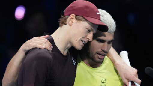 Sinner wins Finals 'decider' between the dynamic duo APTOPIX Italy Tennis ATP Finals