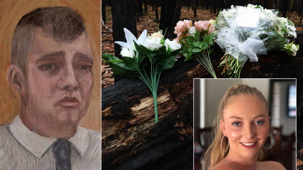 Lachlan Young shoved Hannah McGuire’s body into her ute and set it alight in remote bushland.
