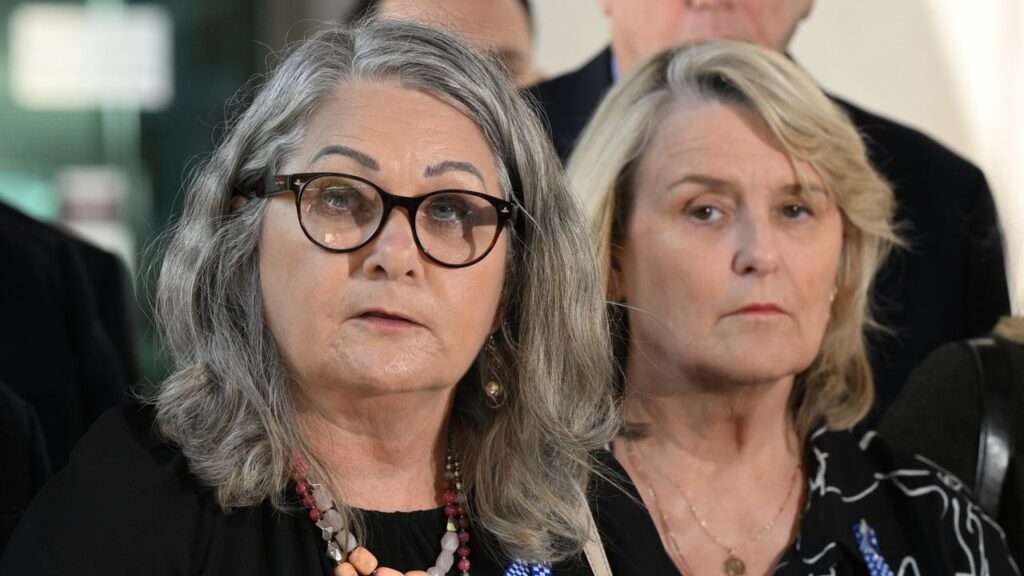 Judy McCrow and Sue Arnold are unhappy with findings on the deaths of their police officer children.
