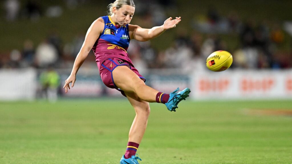 Charlotte Mullins has starred in a win over Collingwood that sealed third place for Brisbane.

