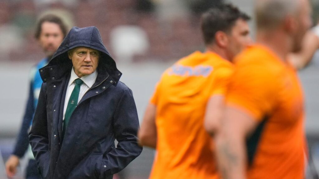 Australia’s coach Joe Schmidt saw his side suffer a humiliating defeat to Italy in Udine.
