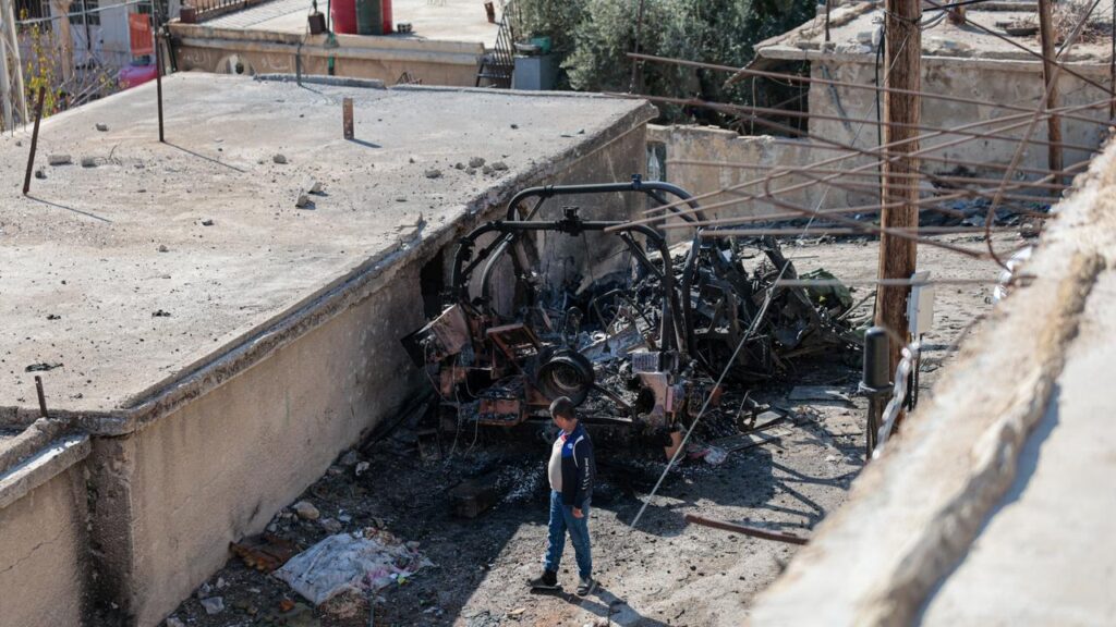 Six Israeli soldiers were injured in their raid on a Syrian village in which 13 locals were killed.
