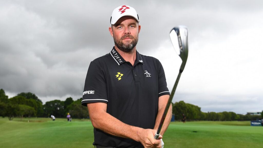 Australian golfer Marc Leishman is serious about chalking up a victory on home soil. 
