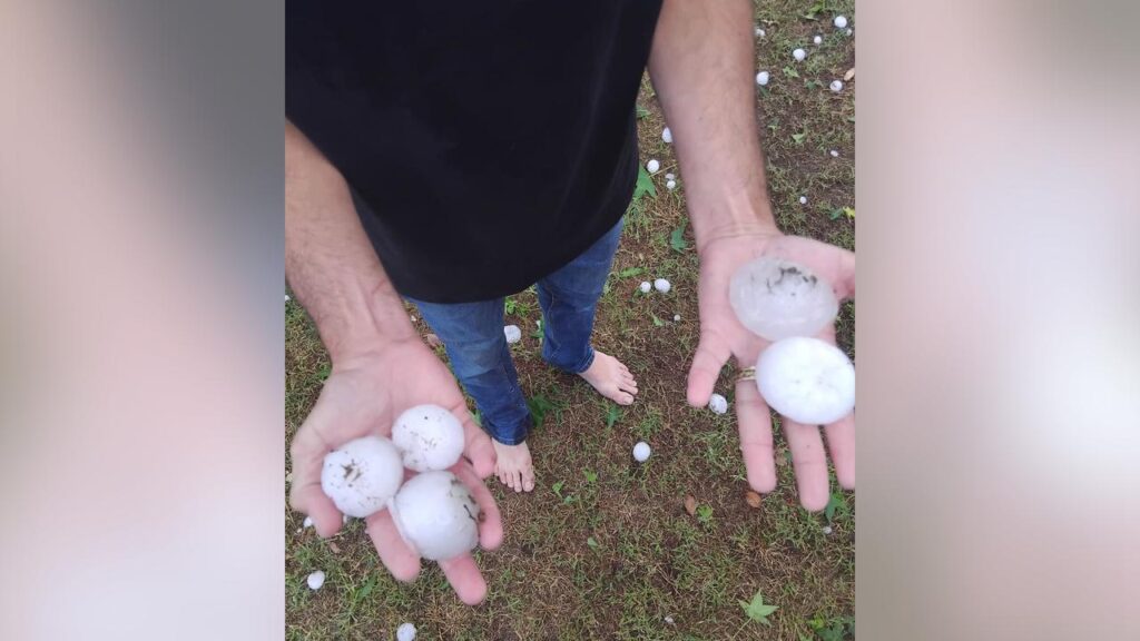 Large hailstones and heavy rain are expected to hammer a large swathe of Australia’s east coast.
