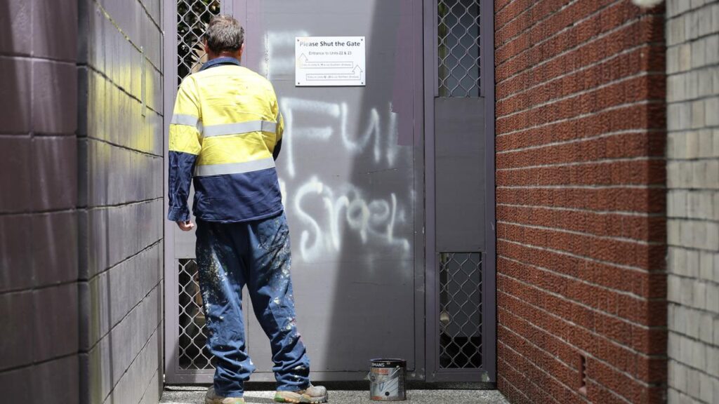 One of two men responsible for an anti-Semitic vandalism spree has been sentenced to jail.
