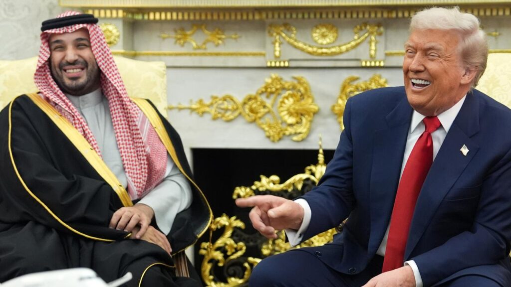 Donald Trump lavished praise on Saudi Arabia’s Crown Prince Mohammed bin Salman.
