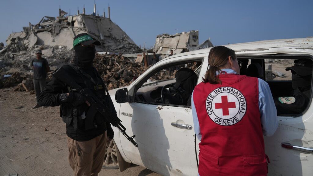 A ceasefire deal stipulates Hamas will return remains of 28 hostages to Israel via the Red Cross.
