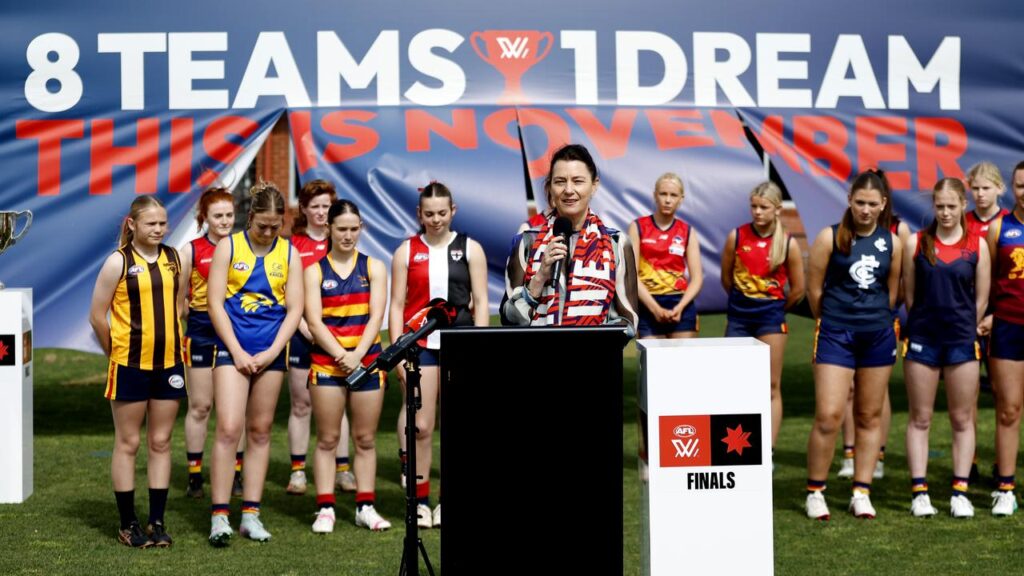 AFLW boss Emma Moore has explained why the decider hasn’t been scheduled for Marvel Stadium.
