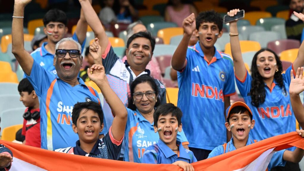 Indian fans have packed into the Gabba for the final match of the T20 series against Australia.
