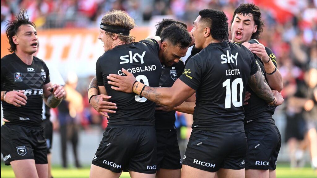 New Zealand have thrashed Tonga by 26 points in the Pacific Cup at Eden Park.
