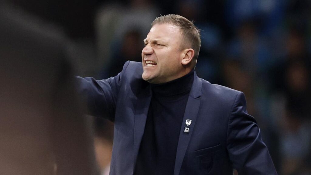 Melbourne Victory coach Arthur Diles has slammed the state of the Suncorp Stadium pitch
